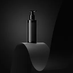 Face wash black theme mockup