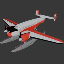 Beechcraft C18 S Twin Beech Floatplane