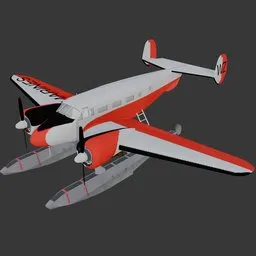 Beechcraft C18 S Twin Beech Floatplane