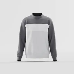 Urban Block Tri-Tone Crewneck