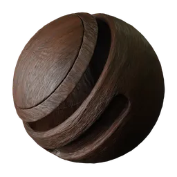 Dark Brown Polished Wood