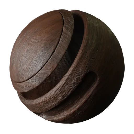 Dark Brown Polished Wood