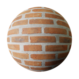 Exposed fine clay brick wall