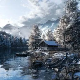 Winter by the Lake