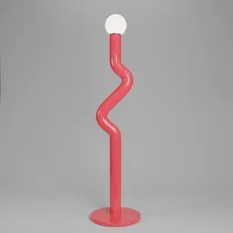 Ziggy Floor Lamp Coral