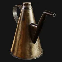 Early 1900s Conical Brass Oil Can