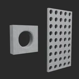 Ventilation Blocks Wall (Round Design)