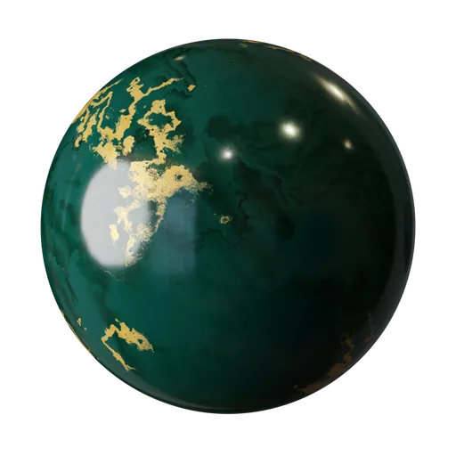 Marble Emerald Green Gold Vein