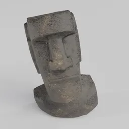 Moai Head Statuette