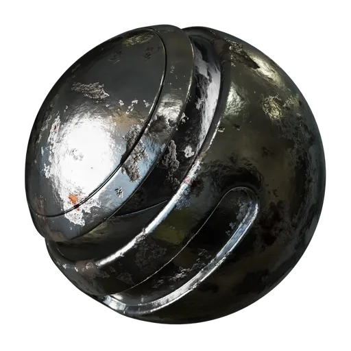 High-resolution rusted metal PBR material for Blender 3D, suitable for EEVEE and CYCLES rendering.