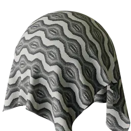 Graphical Grey Embroidery