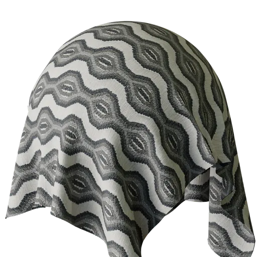 Graphical Grey Embroidery
