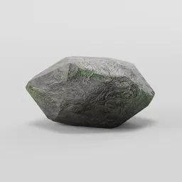 Rock - Low-poly Grey Boulder