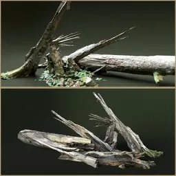 Old Broken down tree