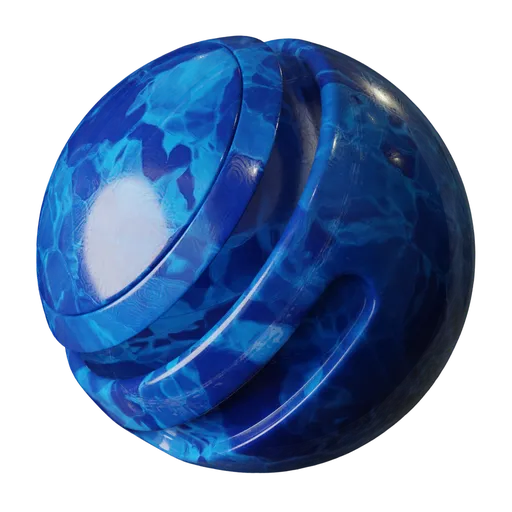 Crystal blue glass