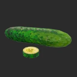 Stylized cucumber