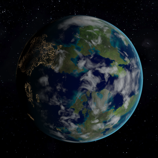 Procedural Earth | Planet models | BlenderKit