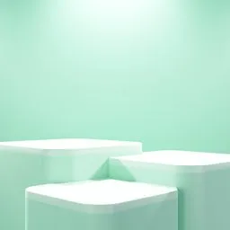 3D Light Green Product Display