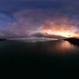 Colorful Sunrise Ocean Coast