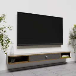 Slim Floating Tv Stand