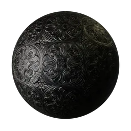 Black Rose Engraved Steel