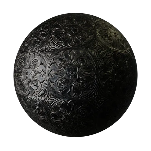 Black Rose Engraved Steel