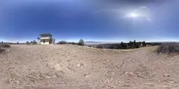 Mountains bluesky house wood mud