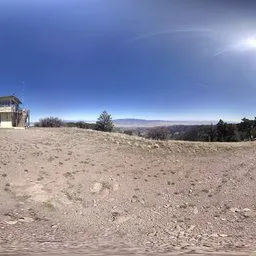 Mountains bluesky house wood mud