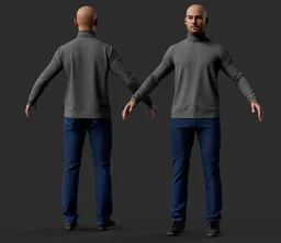 Male Smart Casual Character