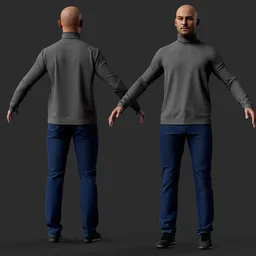 Male Smart Casual Character