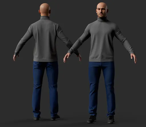 Male Smart Casual Character