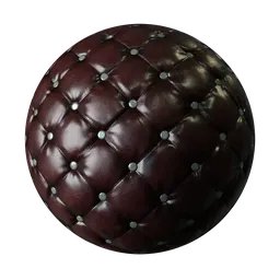 High-resolution PBR leather fabric texture for 3D modeling and rendering in Blender.