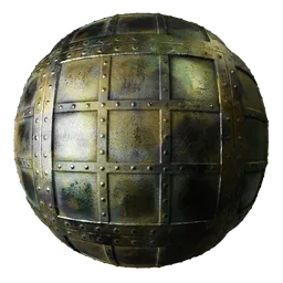 Metal Rivets Gold Panels