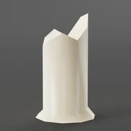 "Medieval-inspired wax candle 3D model for Blender 3D. Perfect for adding authenticity to your artistic scenes. Created with defined edges, lost edges and no tiling."