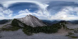 Dramatic Aerial Mountain Landscape