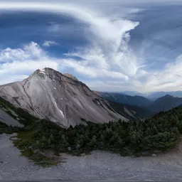 Dramatic Aerial Mountain Landscape