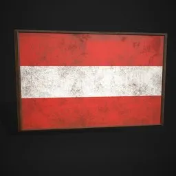 Austria Flag Picture Frame