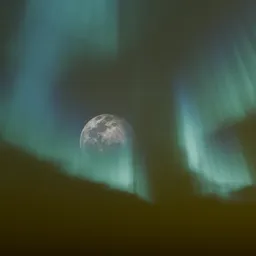 Aurora Fog Moon