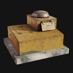 FT-17 TSF Radio Command Bunker Yellow