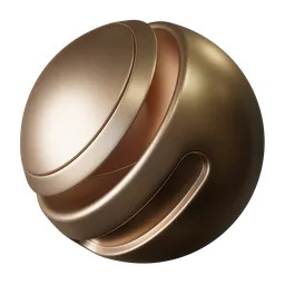 High-quality 18K rose gold PBR material for realistic rendering in 3D applications like Blender, Substance-crafted.