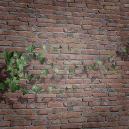 Realistic 3D ivy creeper model with high-quality textures, suitable for enhancing game environments and 3D Blender scenes.