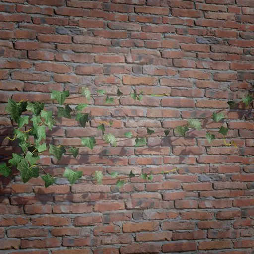 Realistic 3D ivy creeper model with high-quality textures, suitable for enhancing game environments and 3D Blender scenes.