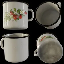 Vintage Enamel Mug