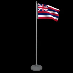 Animated Flag of Hawaii State
