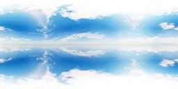 Bright Sky Mirror Horizon HDRI