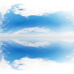 Bright Sky Mirror Horizon HDRI