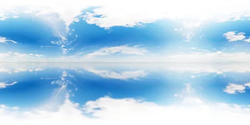 Bright Sky Mirror Horizon HDRI