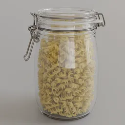 Jar of fusilli