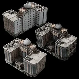 Scan Old building hotel