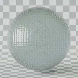Checker Glass 25mm Vertical Clear